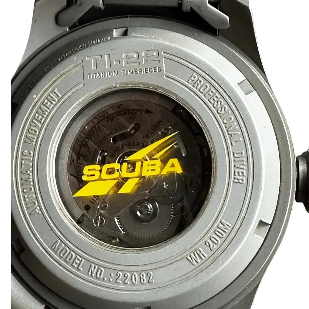 Invicta TI-22 Titanium Automatic Scuba 22082 Abalone Dial Watch Box Papers